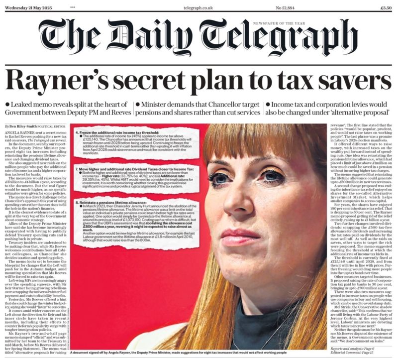 photo: Telegraph-rayner-mai2025.jpg
