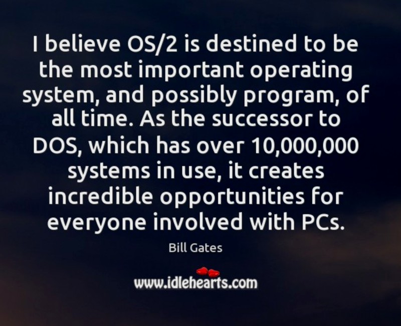 Bill Gates on OS2 warp IBM