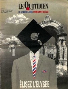 quotidien de paris, pdf, spécial informatique et élections présidentielles 1988, disquettes Pierre Cardin