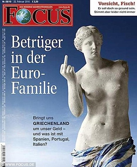 La une du journal allemand Focus