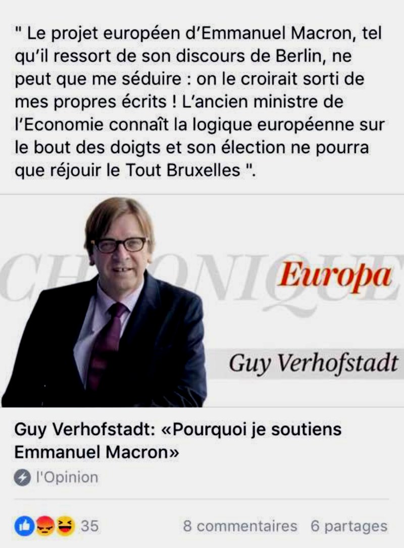 macron aide par Bruxelles verhofstadt