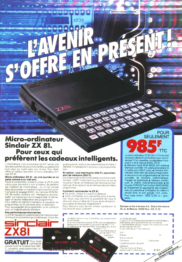 le sinclair ZX81