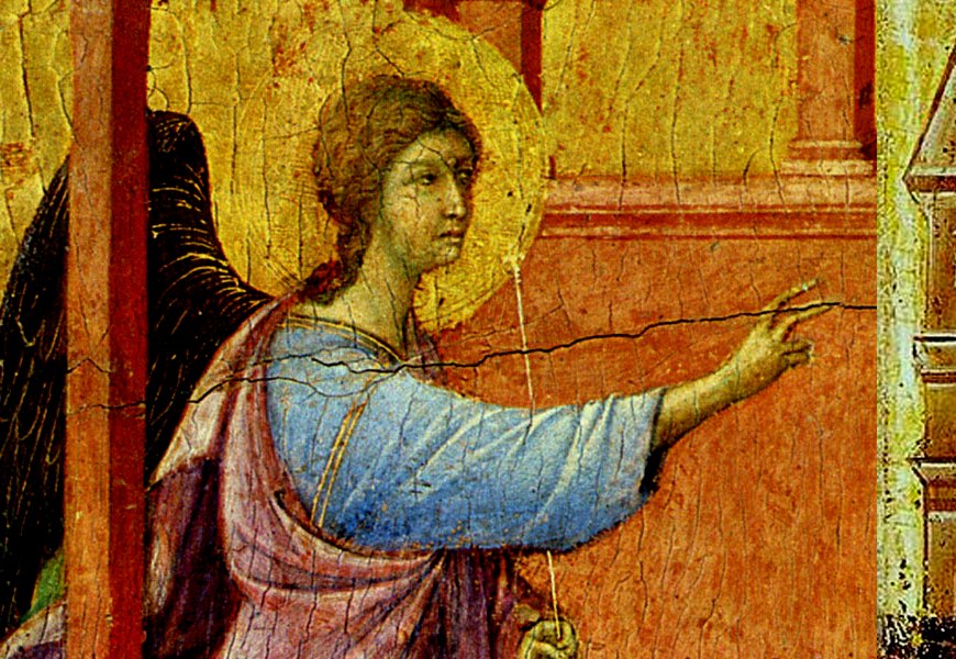par Le Duccio, XIIIe siècle Détail de l'Annonciation
